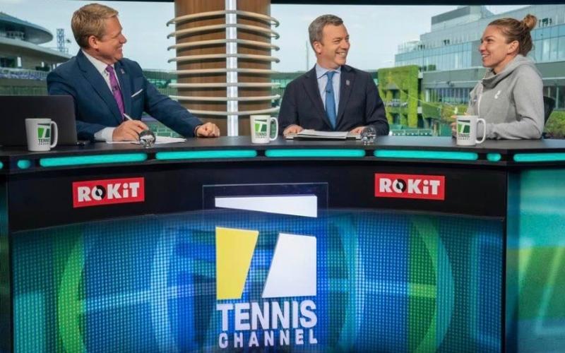 Brett & Jon Wertheim interview Simona Halep on Tennis Channel's set at Wimbledon